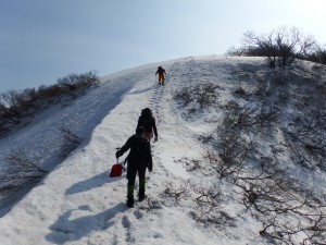 ここを登ると金北山はもうすぐ