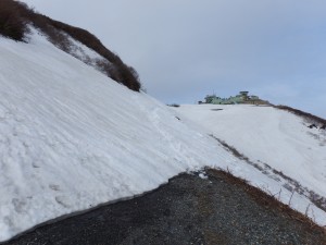 白雲台側から見た道路の様子です。