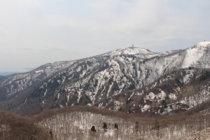 神子岩より大佐渡スカイラインを望む