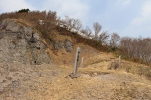 昼食場所の「神子岩」